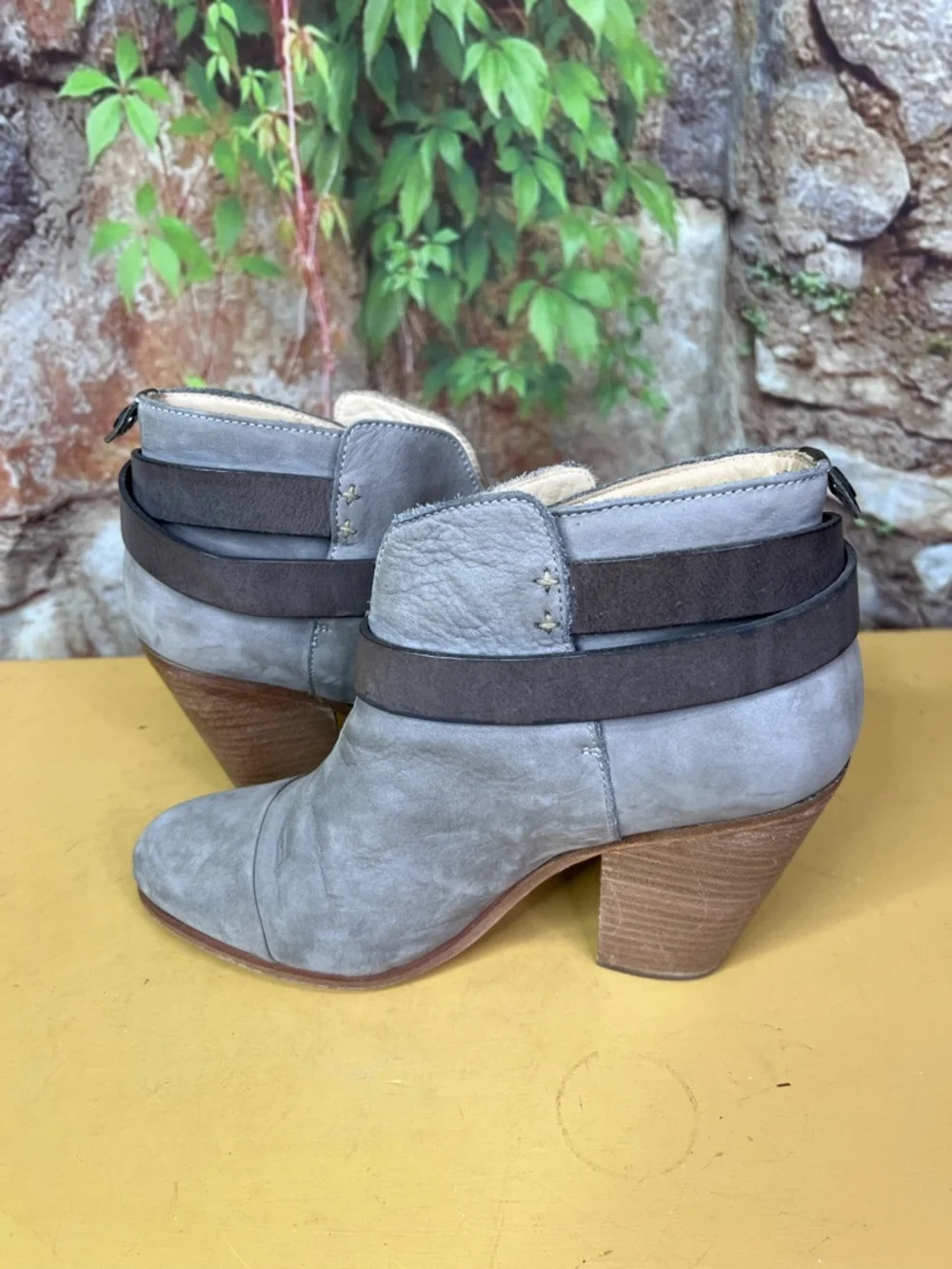 rag & bone | Shoes | Rag Bone Gray Suede Quiet Luxury Designer Leather ...